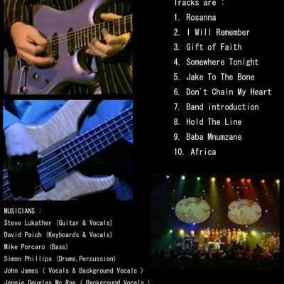 Toto (lukather) johannesburg 1997 dvd