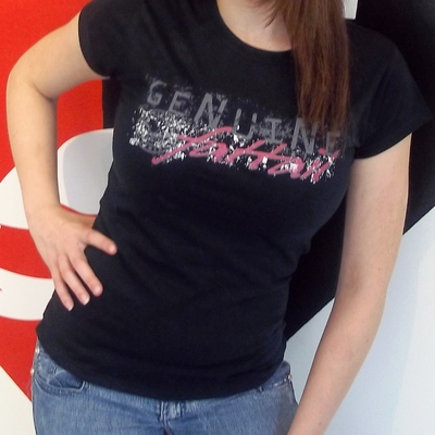 "genuine fattail" ladies tee