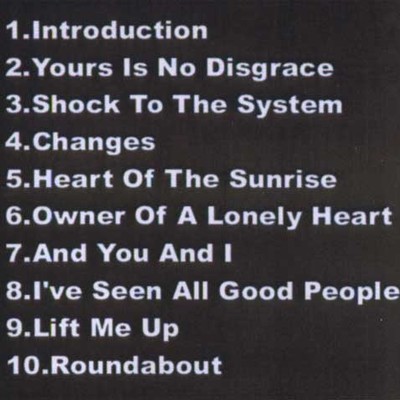 Yes colorado,usa 1991 dvd