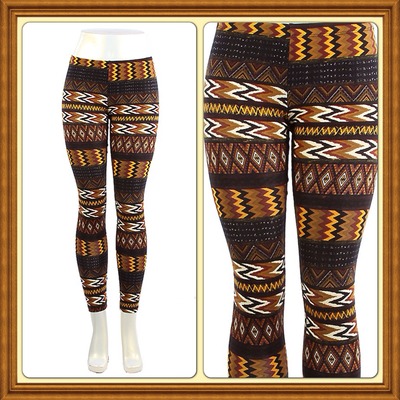 Aztec Brown Leggings