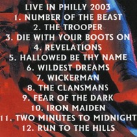 IRON MAIDEN Live In PHILLY 2003 DVD - Thumbnail 1