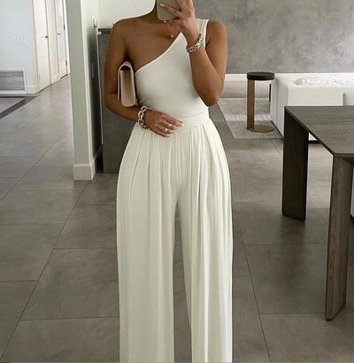 Fashion Sexy Sleeveless High Waist Jumpsuit