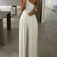 Fashion Sexy Sleeveless High Waist Jumpsuit - Thumbnail 4