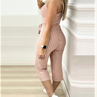 Fashion Sexy Stripes Sling Jumpsuit - Thumbnail 2