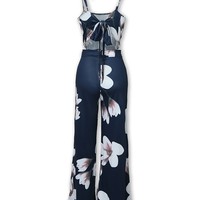 Printed Sling Sleeveless Jumpsuit - Thumbnail 4