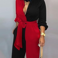 Design Sexy Long Sleeve Jumpsuit - Thumbnail 1