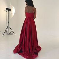 Hot Selling Spaghetti Straps Yellow Long Prom/Evening Dress,475 - Thumbnail 3