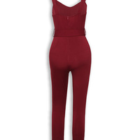 Sling Sexy V-Neck Sleeveless Jumpsuit - Thumbnail 5