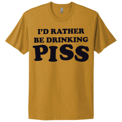 Piss drinker t-shirt (golden shower yellow)