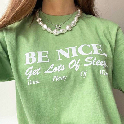 "be nice" tee