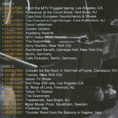 Bruce springsteen this is your life vol.3 1992-1997 dvd