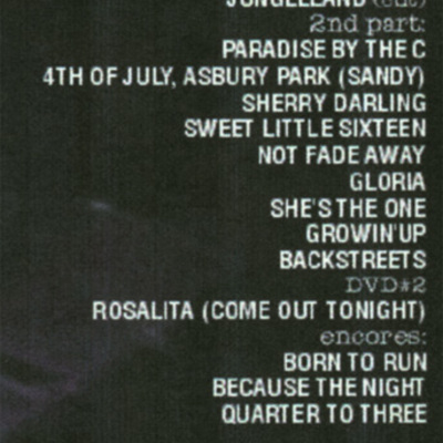 Bruce springsteen if cked everything up lago 1978 + widener '75 dvd