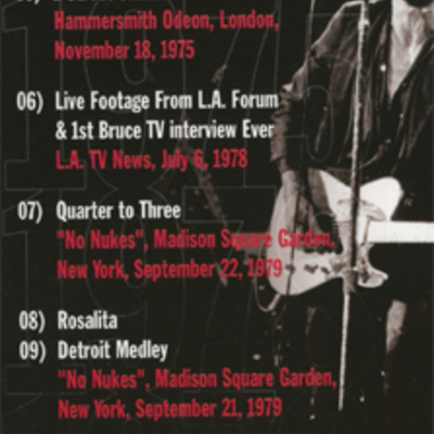 Bruce springsteen years of innocence dvd