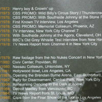 Bruce springsteen this is your life vol.1 1972-1984 dvd