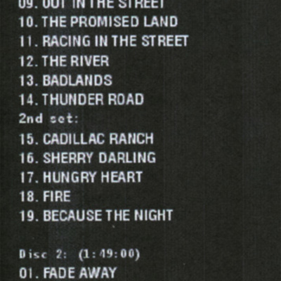 Bruce springsteen largo '80 24th november dvd