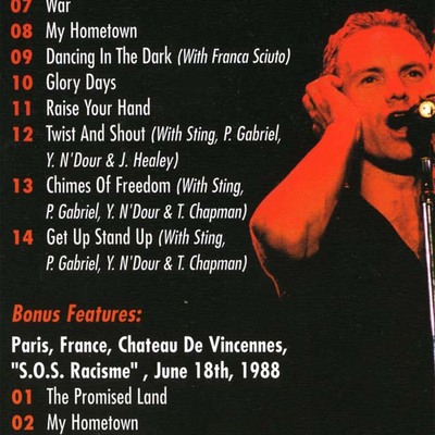 Bruce springsteen human rights final buenos argentina 10.15.1988 dvd