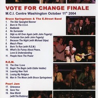 BRUCE SPRINGSTEEN VOTE FOR CHANGE M.C.I. CENTRE WASHINGTON OCTOBER 11th 2004 DVD - Thumbnail 1