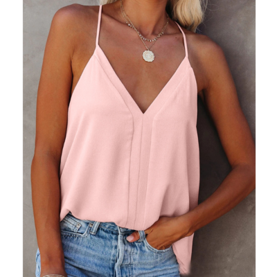 V-neck sexy sling chiffon top