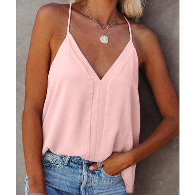 V-neck Sexy Sling Chiffon Top