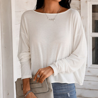 Sexy Backless Pearl Chain Long Sleeve T-Shirt - Thumbnail 4