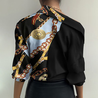 Casual Fashion Printed Long-Sleeved Shirt - Thumbnail 3