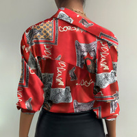 Casual Fashion Printed Long-Sleeved Shirt - Thumbnail 4