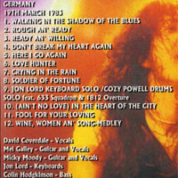 WHITESNAKE LIVE IN GERMANY '83 DVD - Thumbnail 1