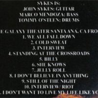 JOHN SYKES LIVE IN '95 DVD - Thumbnail 1