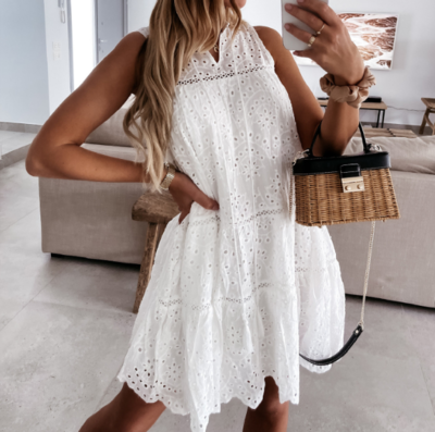 Loose Casual Sexy V-Neck Sleeveless Dress