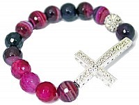 PINK BEADED BRACELET