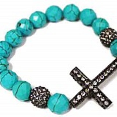 Turquoise beaded bracelet