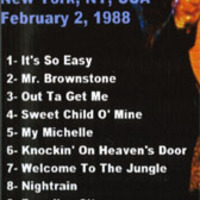 GUS N' ROSES THE RITZ 1988 DVD - Thumbnail 1