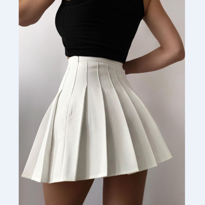 White high waist women skirt - Thumbnail 4