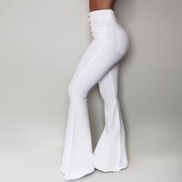 Women'S Solid Color High Waist Bag Hip Fashion Pants - Thumbnail 3