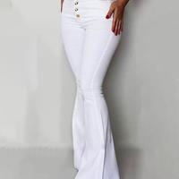 Women'S Solid Color High Waist Bag Hip Fashion Pants - Thumbnail 5