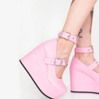 DOUBLE HEART MARY JANE PLATFORM  - Thumbnail 1