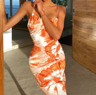 Women'S Sling Slim Sleeveless Dress