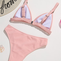 Sexy Backless Bikini Swimsuit Set - Thumbnail 4