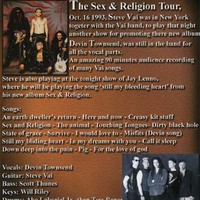 STEVE VAI SEX AND RELIGIO TOUR NEW YORK Oct.16 1993 DVD - Thumbnail 1