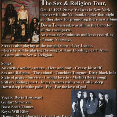 Steve vai sex and religio tour new york oct.16 1993 dvd