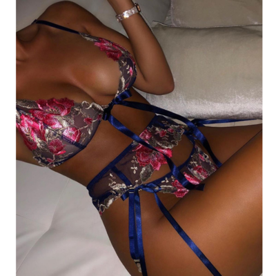 Fashion Printed Pattern Bikini Bowknot Underwear