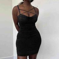 Sexy Sling Slim Casual Sleeveless Hip Dress - Thumbnail 2