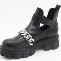 Free Shipping-CYBER CHAIN ANKLE BOOTS - Thumbnail 3
