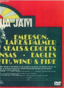 CALIFORNIA JAM April 6, 1974 Ontario, California 3DVD