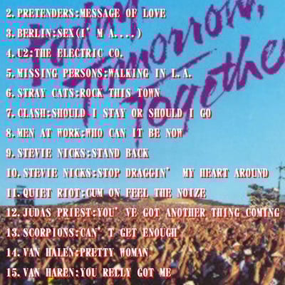 Us festival san bernadino,california,usa may.28-30,1983 dvd