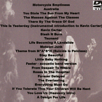 MANIC STREET PREACHERS Wembley Arena 7.12.2002 DVD - Thumbnail 1