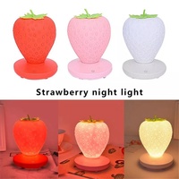 LED Strawberry Night Light Lamp  - Thumbnail 2