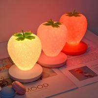 LED Strawberry Night Light Lamp  - Thumbnail 1