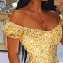 Women'S Printed Sexy Ruffled High Waist Jumpsuit-2