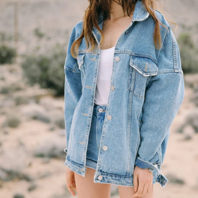 Long sleeve fashion denim coat